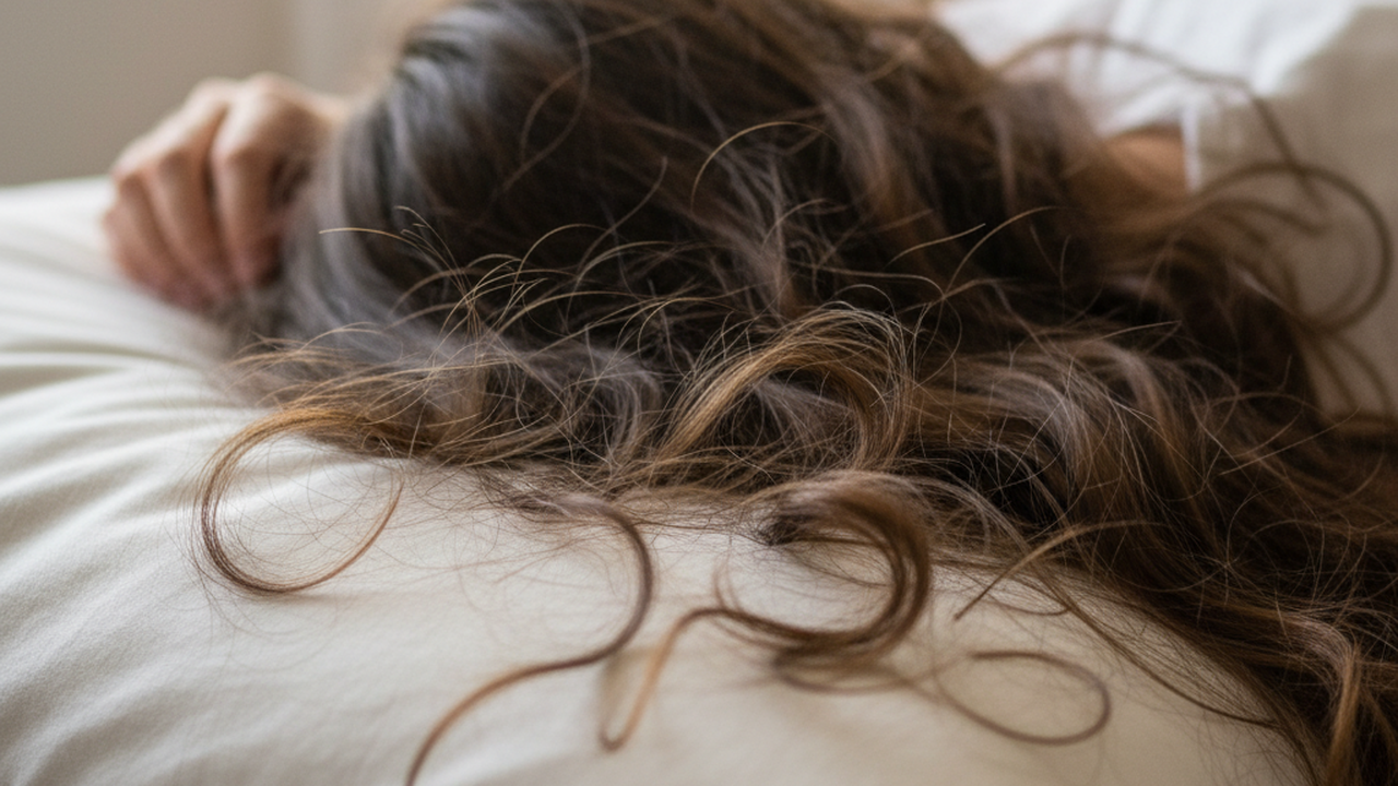 Pontas duplas e frizz: o hábito antes de dormir que danifica a fibra capilar sem você perceber