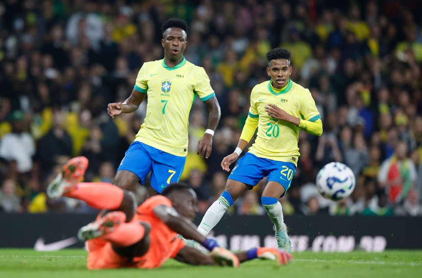 Brasil joga bem e derrota Senegal por 2 a 0 no amistoso em Londres