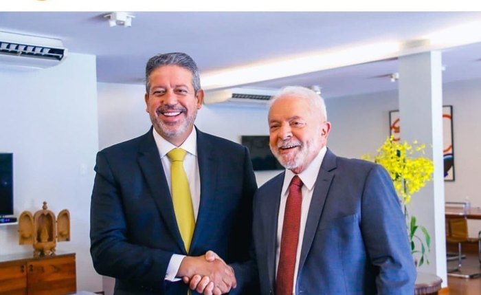 Arthur Lira e Lula, em encontro institucional nesta quarta-feira