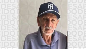 Família procura por idoso que está desaparecido há mais de uma semana. Foto: Reprodução/Internet.