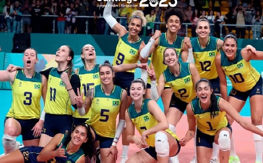 Vôlei feminino derrota México e faz final do Pan de Santiago diante da República Dominicana