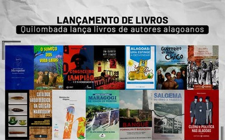 Portal Quilombada lança 14 novos livros de autores alagoanos