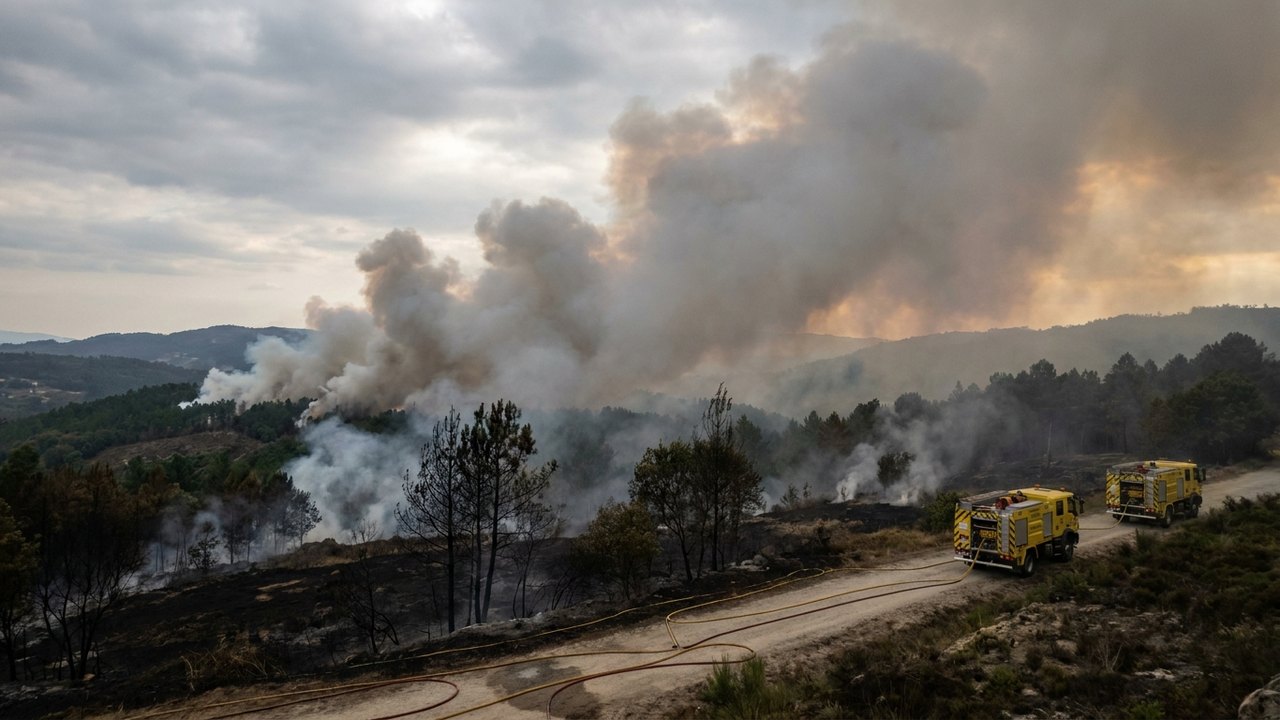 Espanha enfrenta novos focos de incêndio na Galiza