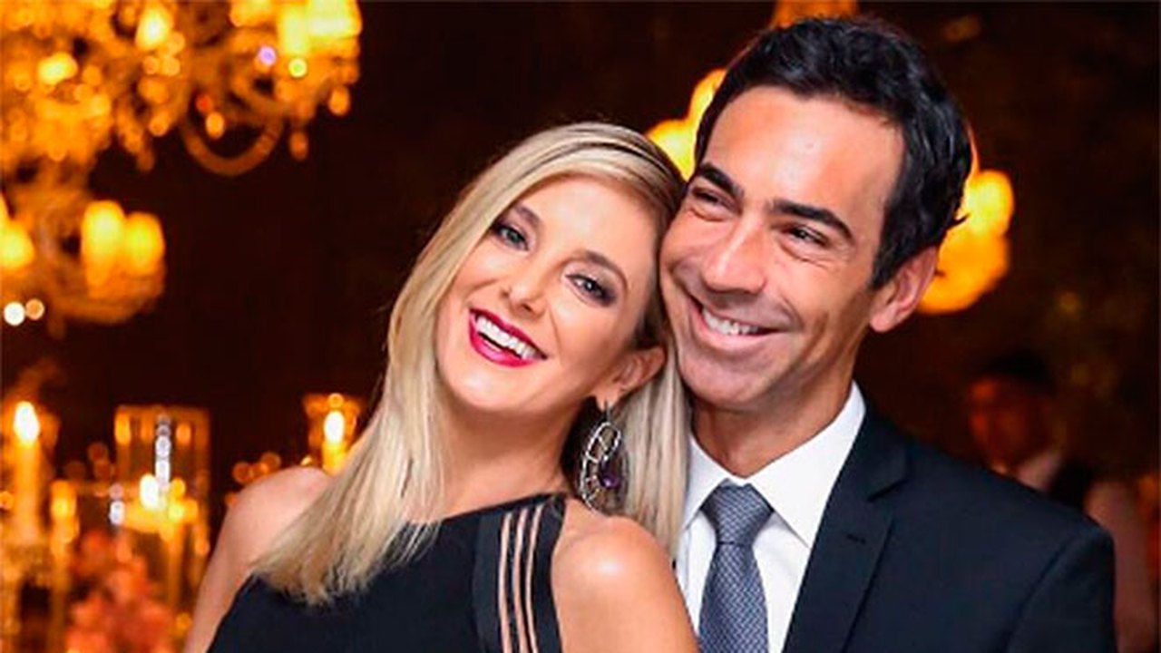Ticiane Pinheiro e César Tralli acompanham filha no primeiro dia de aula