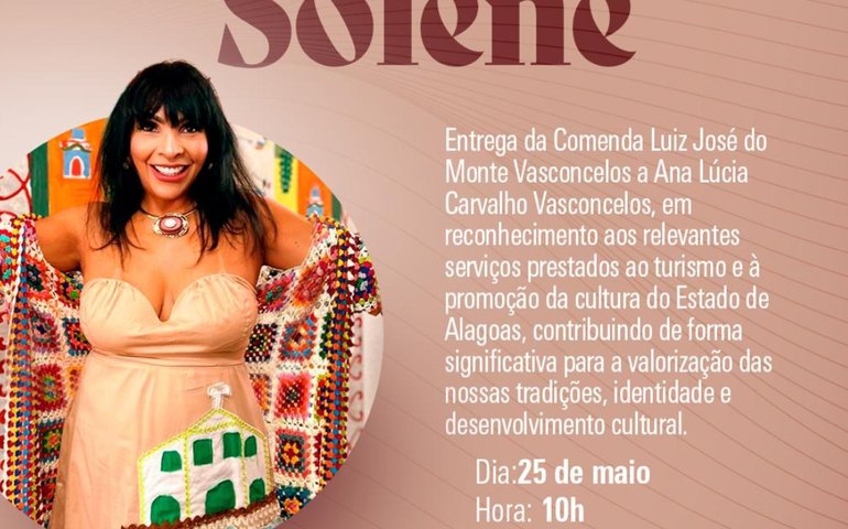 Assembleia homenageia jornalista Aninha Monteiro com comenda na próxima segunda