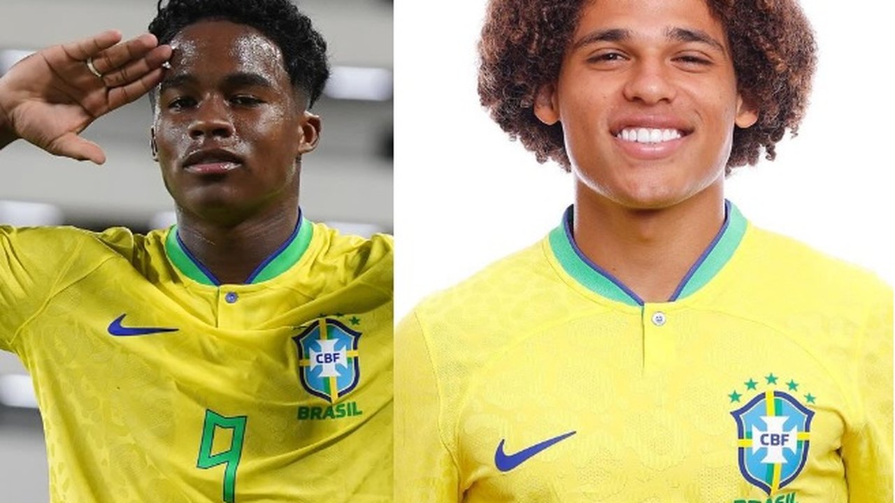 Endrick e Guilherme Biro fazem 'fusão' na vitória do Brasil no Pré-Olímpico; entenda a comemoração