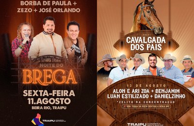 Noite do Brega e Cavalgada dos Pais: eventos agitam Traipu neste fim de semana
