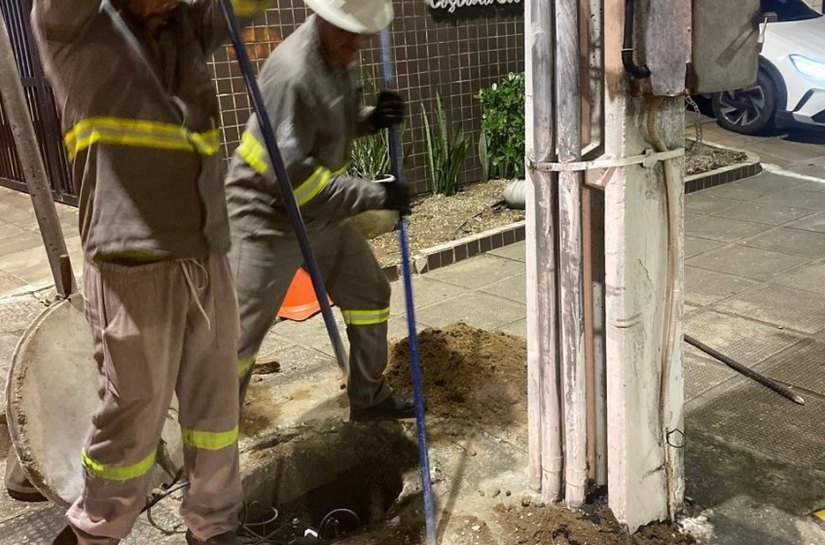 Ilumina conclui reparo emergencial e restabelece iluminação em trecho da Orla da Ponta Verde