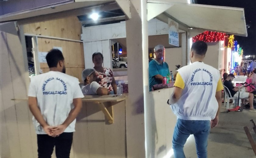 Vigilância Sanitária fiscaliza eventos em Maceió durante o fim de semana
