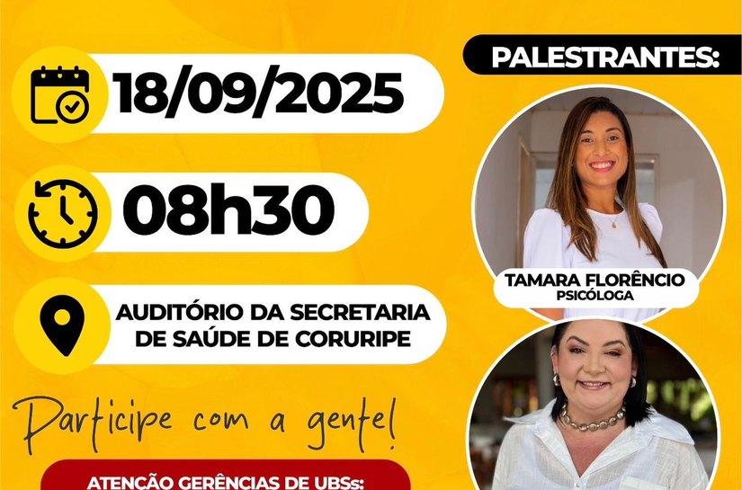 Saúde de Coruripe realiza seminário do Setembro Amarelo em prol da valorização da vida
