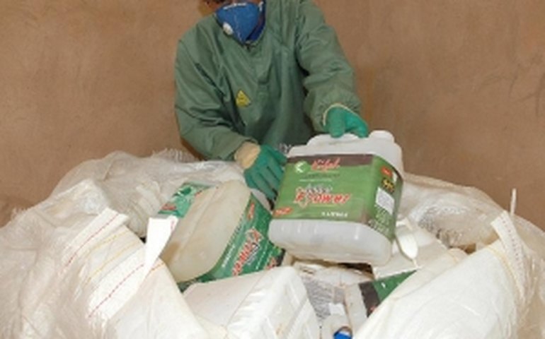 Mais de 37,7 mil toneladas de embalagens de agrotóxicos tiveram destino ambientalmente adequado