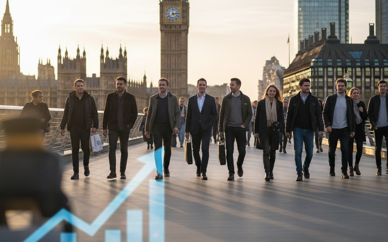 PIB do Reino Unido cresce 0,1% no terceiro trimestre de 2025