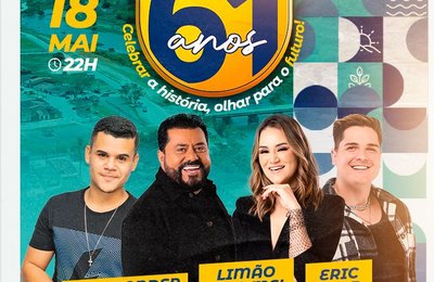 Prefeitura de Branquinha anuncia programação em comemoração aos 61 anos de emancipação política