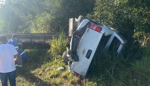 Colisão entre três veículos deixa uma pessoa gravemente ferida na BR-235 em Nossa Senhora do Socorro / Foto: Foto: Reprodução/Redes Sociais
