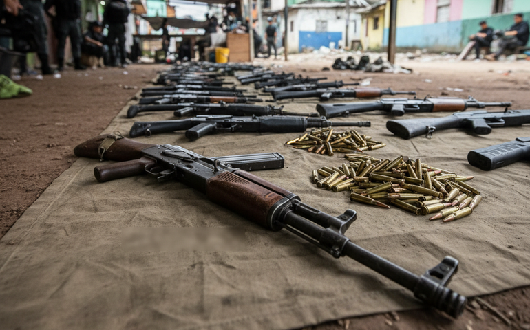 Fuzil desviado da PM há mais de 15 anos está entre os apreendidos com traficantes do CV na operação mais letal da história