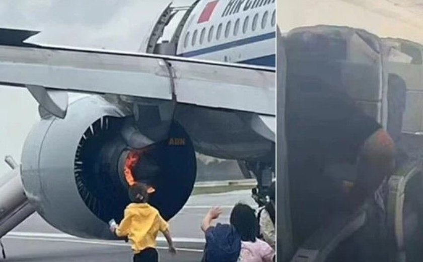 Avião da Air China faz pouso de emergência em Cingapura após incêndio no motor; vídeo