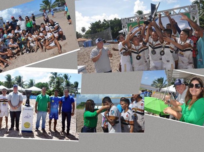 Porto de Pedras comemora Taça Brasil de Beach Soccer ocorrida durante cinco dias na cidade