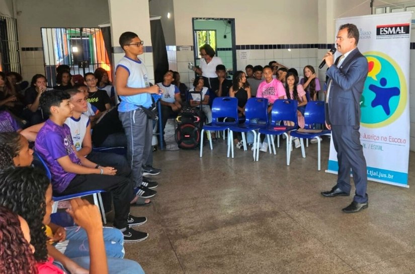 TJAL promove palestra sobre bullying em escola municipal no Trapiche