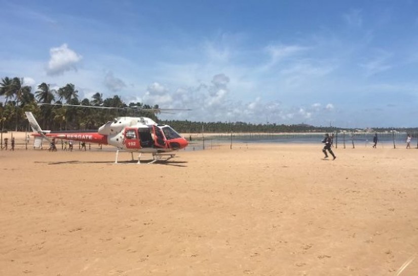 Aeromédico do Samu participa da Operação Verão da SSP