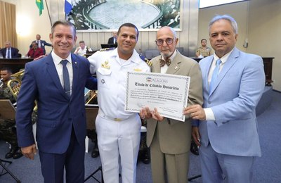 Capitania dos Portos é celebrada por seus 178 anos e ex-comandante recebe título de Cidadão Honorário