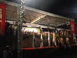 Encerramento da festa em Belém, no Estádio Baenão