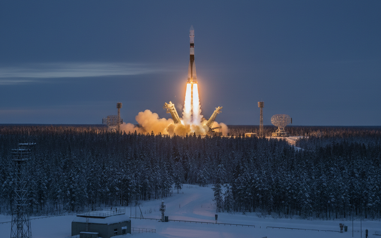 Foguete Soyuz-2.1a lança satélite com sucesso, informa Ministério da Defesa russo