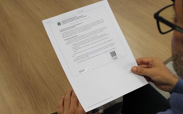 Ministério renova Certificado de Regularidade da Alagoas Previdência