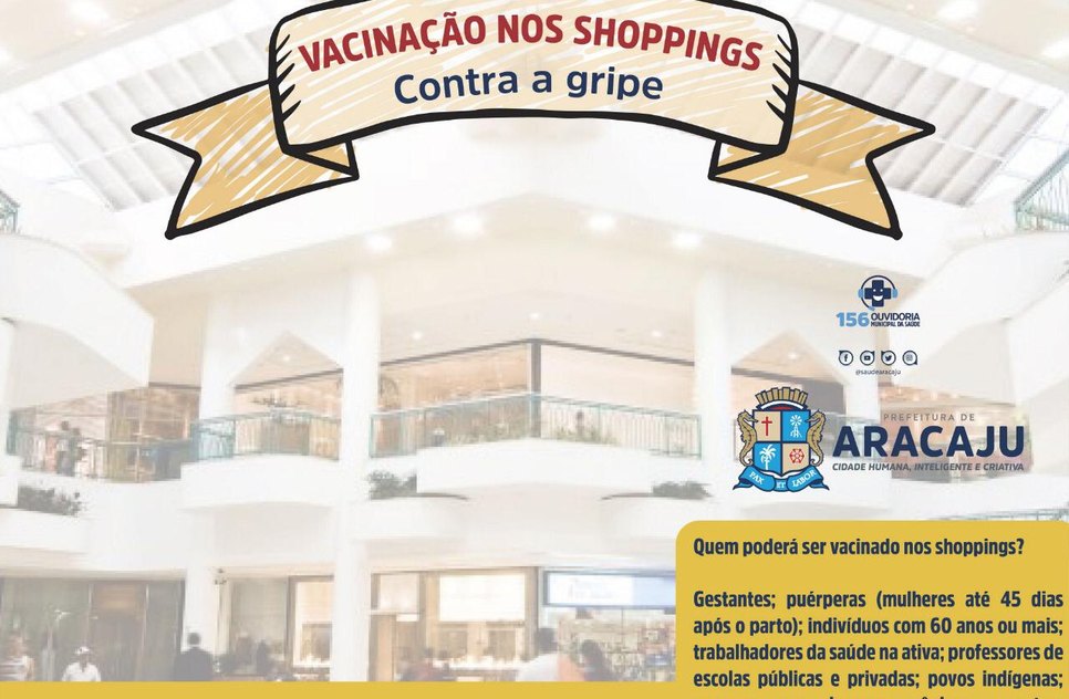 VACINAÇÃO GRIPE NO SHOPPING