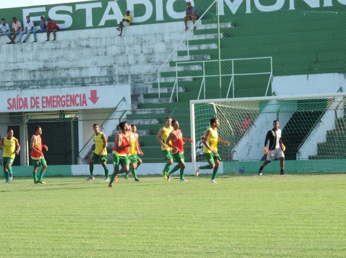Coruripe finalizou preparativos para o primeiro jogo da semifinal contra o CRB