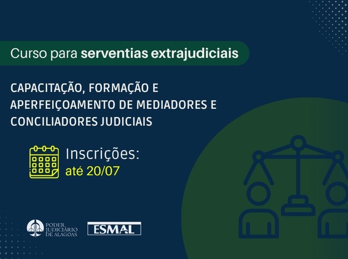 Curso de mediação e conciliação para serventias extrajudiciais está com inscrições abertas