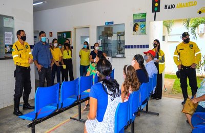 Unidades de Saúde de Arapiraca, recebem palestras sobre o Maio Amarelo