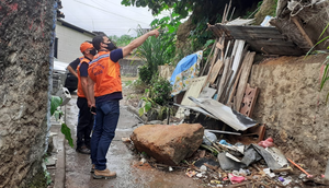 Deslizamento de terra é registrado no bairro América em Aracaju