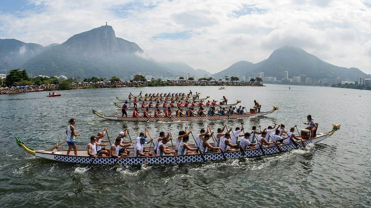 Rio recebe o 1º Open Dragon Boat Brasil na Lagoa Rodrigo de Freitas