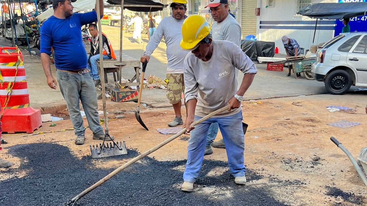 Obras na Rua Antônio Matias no Centro estão sendo concluídas