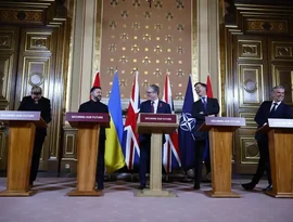 Líderes europeus e Zelensky discutem apoio militar à Ucrânia