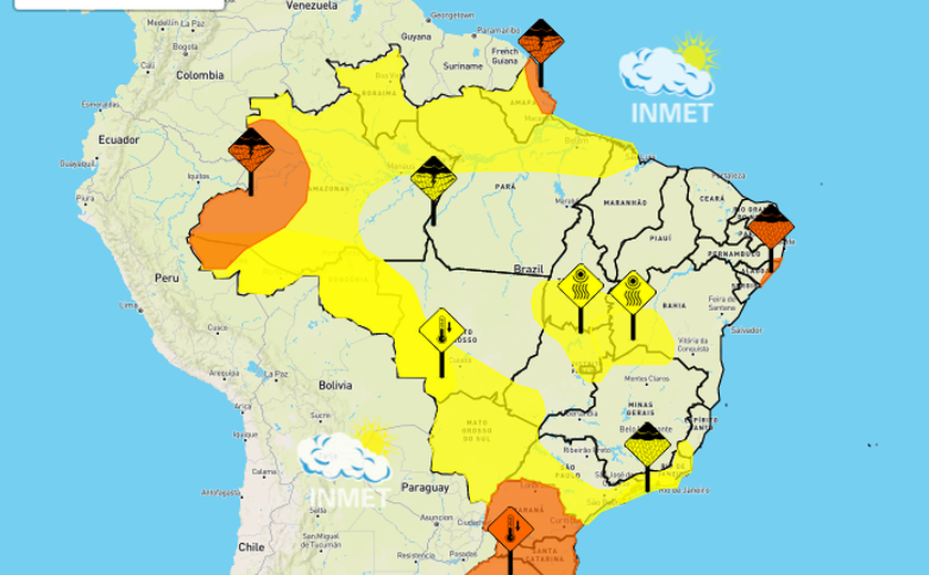 Chuvas fortes devem cair em 38 cidades de Alagoas