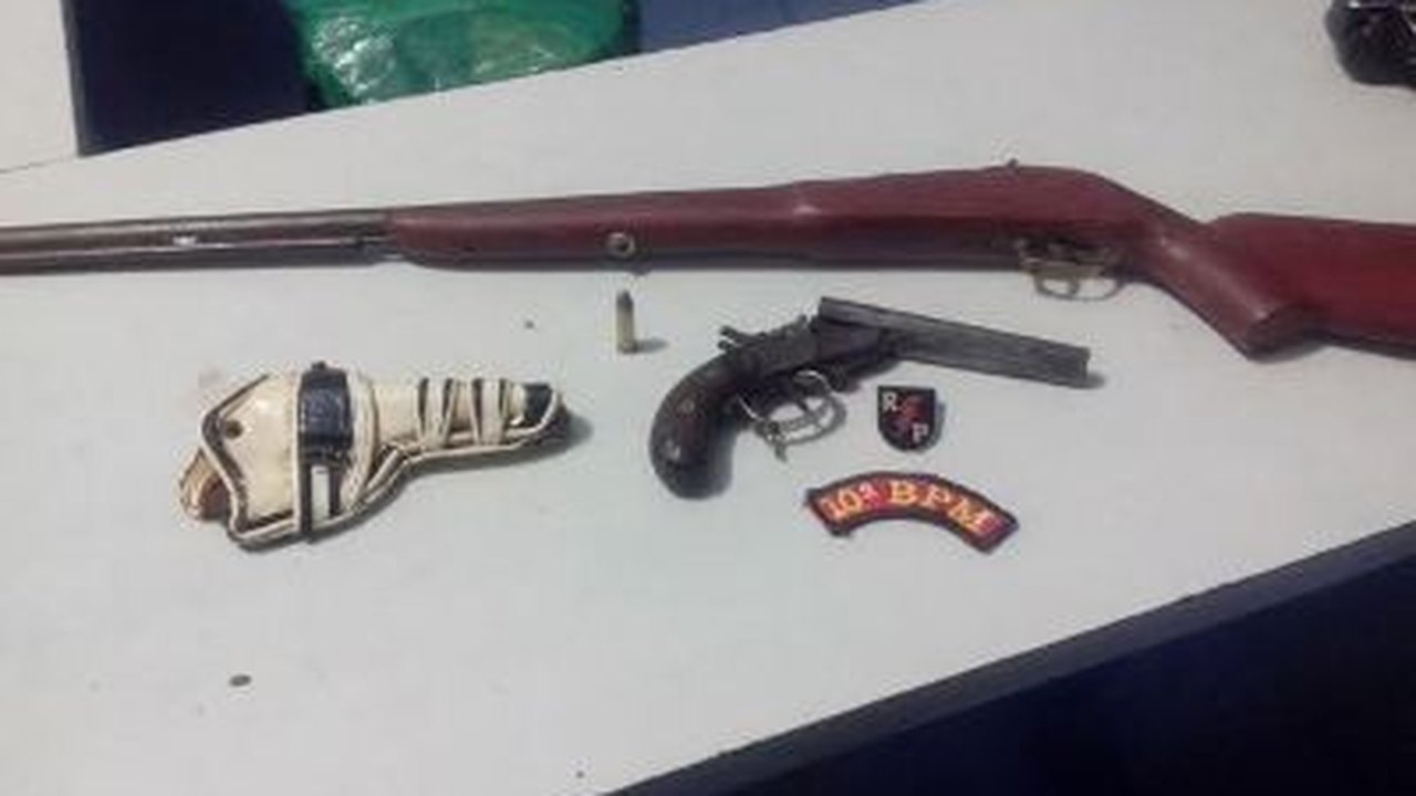 PM apreende arma de fogo em Palmeira dos Índios