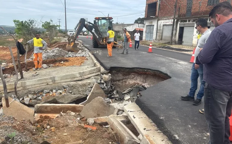 Prefeitura de Penedo agiliza correção de novo dano na Rodovia Mário Freire Leahy