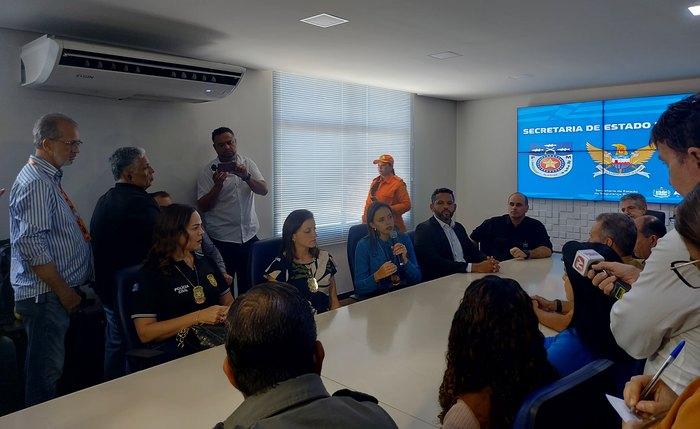 Coletiva realizada na SSP deu detalhes sobre o caso Coletiva realizada na SSP deu detalhes sobre o caso