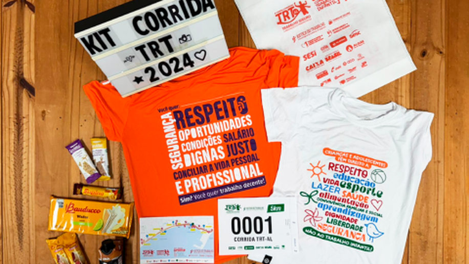 Entrega dos kits da Corrida do TRT/AL acontece nesta 5ª feira (7/11)