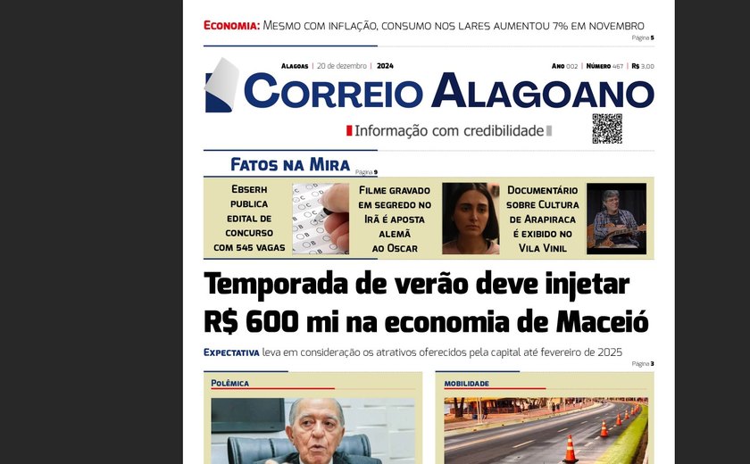 Temporada de verão deve injetar R$ 600 mi na economia de Maceió