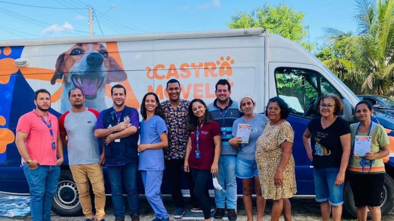 Castramóvel atua em bairros da parte alta garantindo controle da população de animais