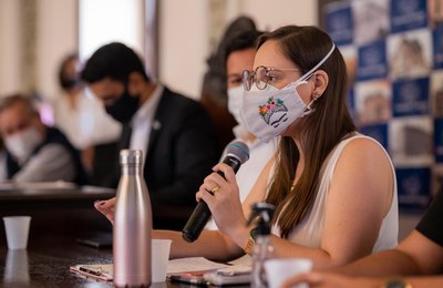 Vereadora Olívia Tenório participa de lançamento do Programa Salve Mulher