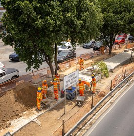 Ciclovia da Durval de Góes Monteiro avança com 84% da concretagem concluída