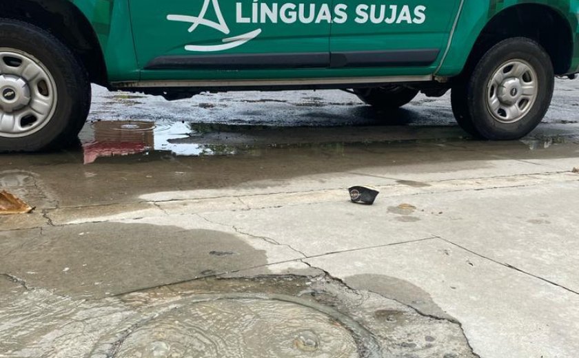 Operação Línguas Sujas flagra cinco pontos de esgoto irregular na parte baixa de Maceió