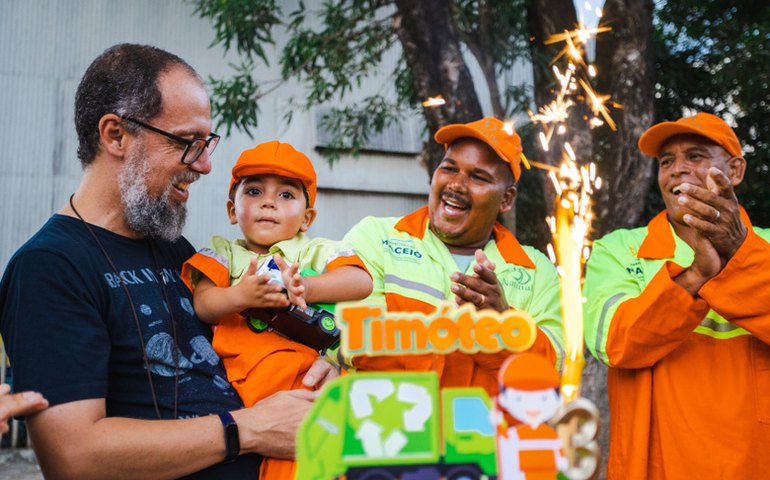 Garis de Maceió participam do aniversário do pequeno Timóteo, de 3 anos