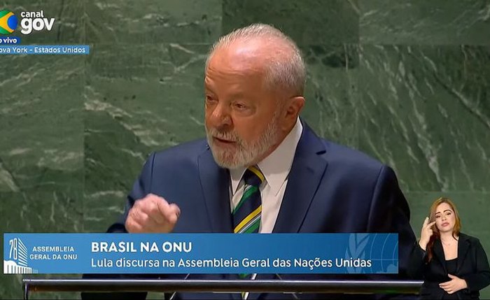 Lula, durante discurso na ONU