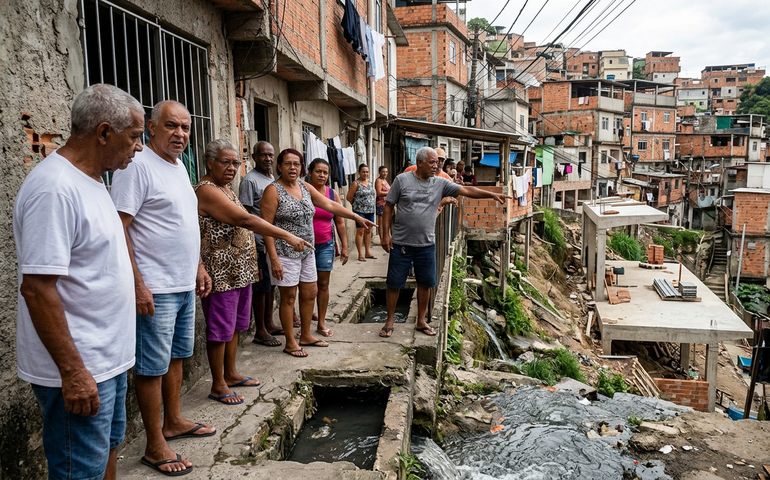 Moradores da Rocinha desaprovam  terminal de transportes na favela planejado pela prefeitura: 'Não adianta uma obra linda, e o morador pisando no esgoto'