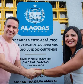 Paulo Dantas entrega obras de infraestrutura urbana em São Luís do Quitunde