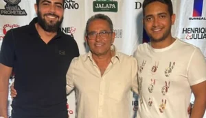 Henrique, Juliano e seu pai. Fonte: Internet